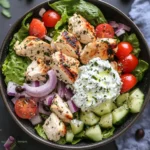 Griechischer Hähnchensalat mit Tzatziki