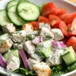 Griechische Hähnchen-Tzatziki Bowl