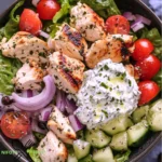 Griechischer Hähnchensalat mit Tzatziki