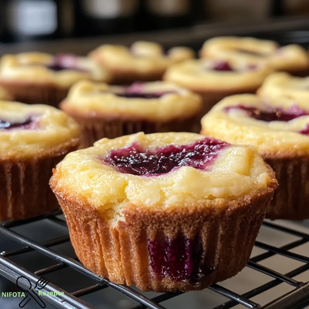 Käsekuchen-Muffins die nicht zusammenfallen