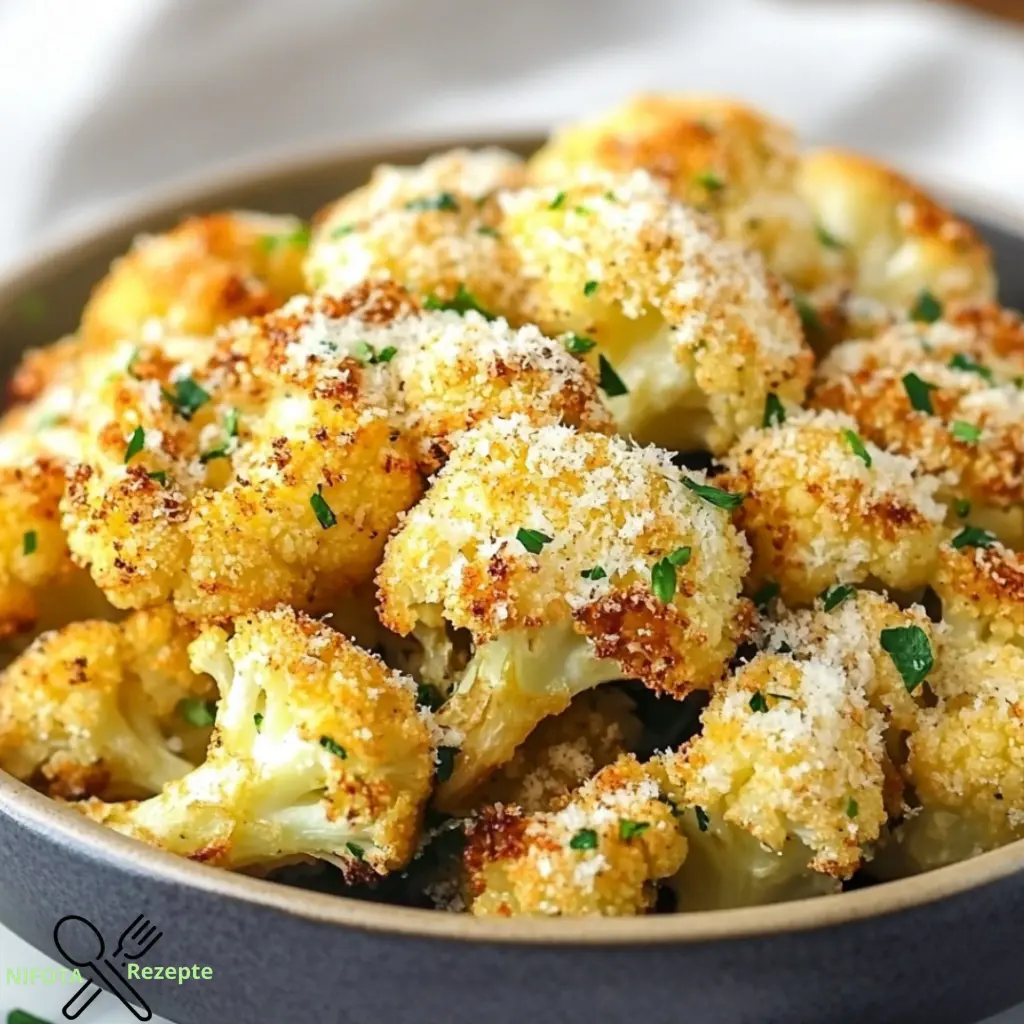 Knusprig gerösteter Blumenkohl mit Parmesan