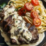 Toskana-Steak mit Gorgonzola-Alfredo-Fusion