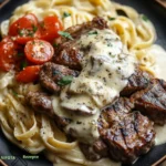 Toskana-Steak mit Gorgonzola-Alfredo-Fusion