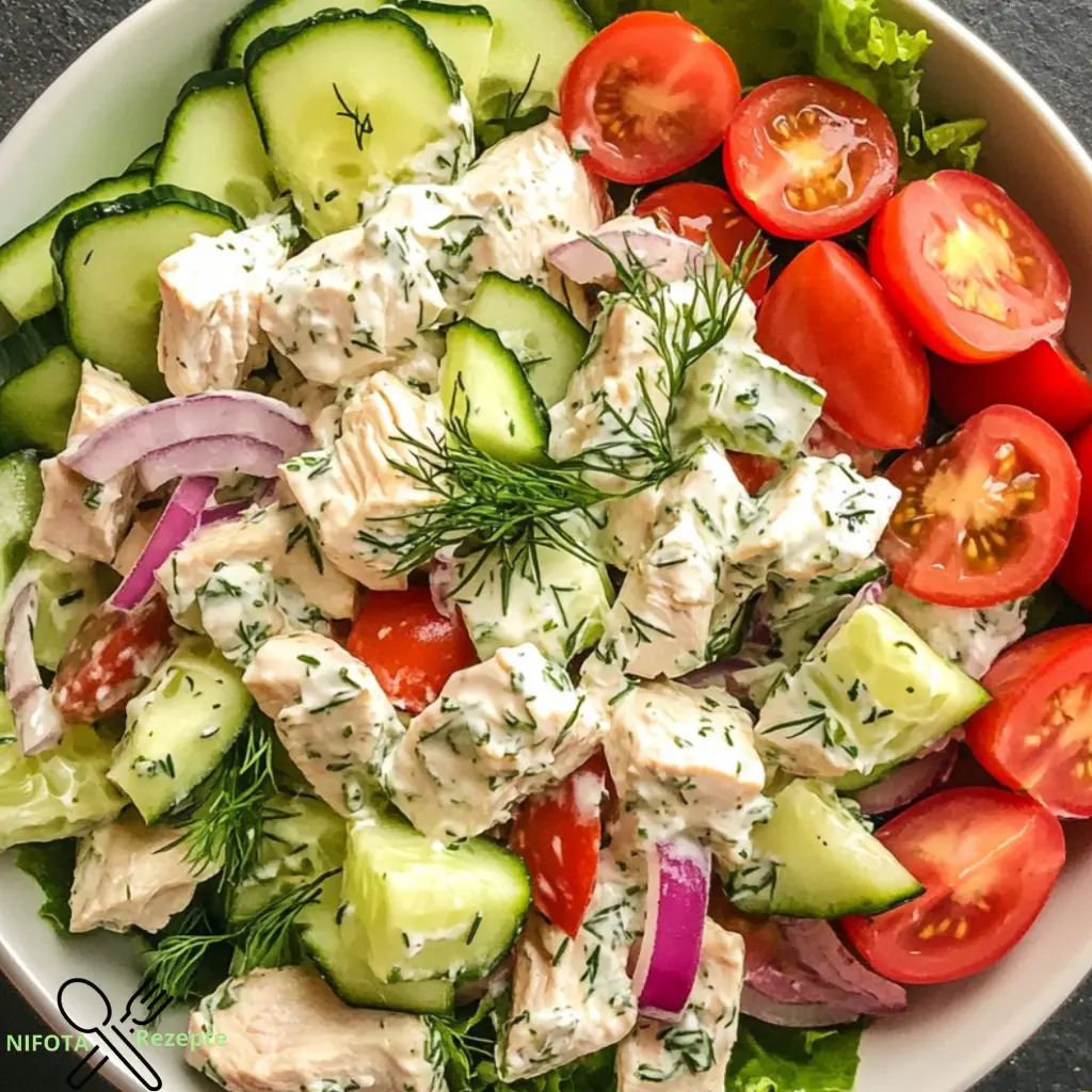 Griechischer Hähnchen-Tzatziki-Salat