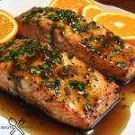 Honig-Orange Glasierter Lachs