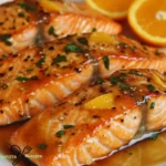 Honig-Orangen-Glasierter Lachs