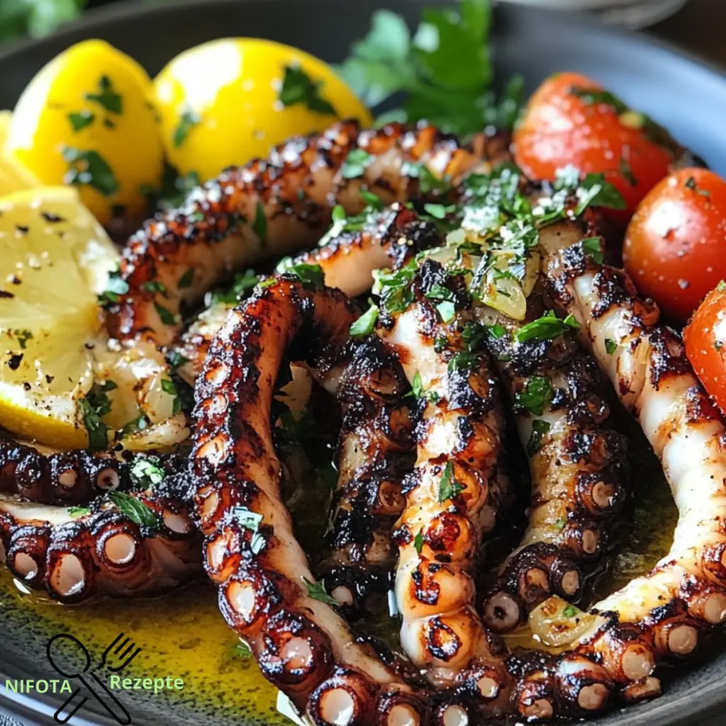 Köstlich gegrillter Oktopus mit mediterranen Aromen