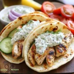 Mediterrane Hähnchen-Gyros mit Frischem Feta-Tzatziki