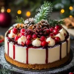 weihnachtlicher käsekuchen