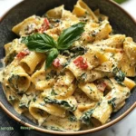 Feine Pasta mit cremiger Ricotta-Spinat-Sauce