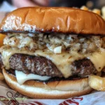 Knoblauch-Doppel-Steakburger à la Steak and Shake