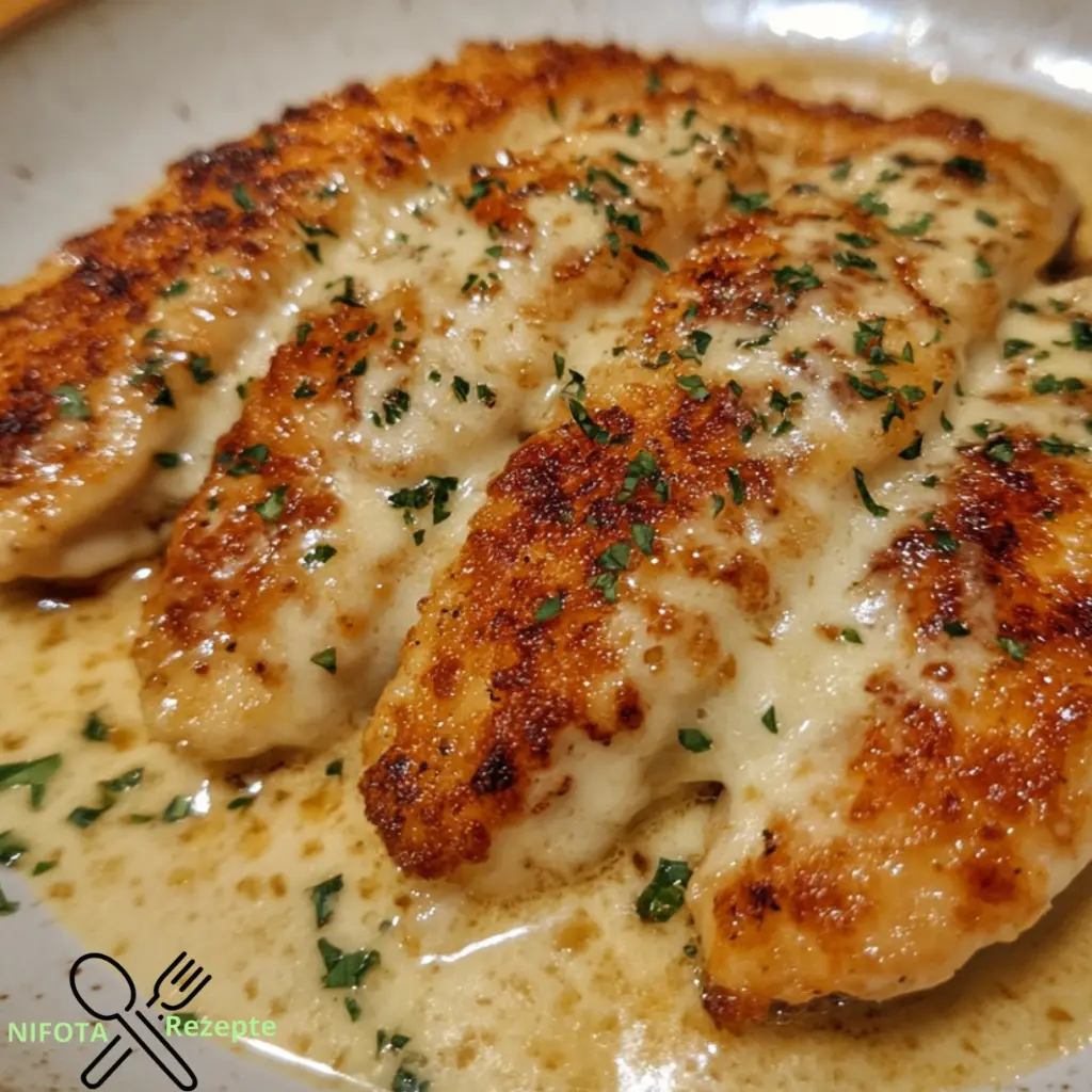 Knuspriges Hähnchenfilet mit würziger Parmesan-Kruste