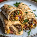 Nacho-Käse-Rinder-Wraps