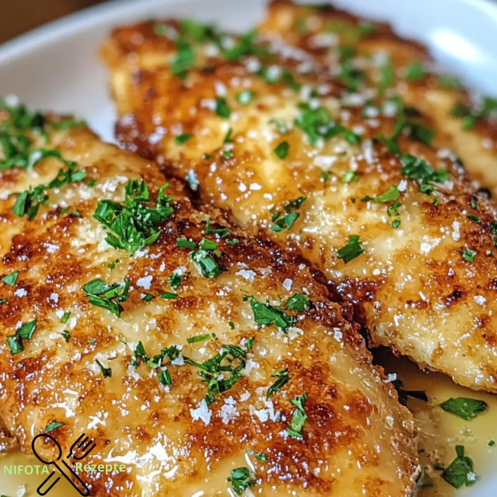 Zitronen-Pecorino-Hähnchenbrustfilets einfach zubereiten.