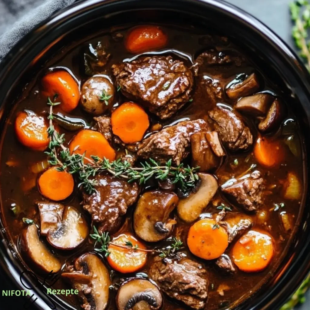 Rindfleisch Bourguignon