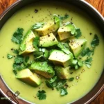 Kokos-Limetten-Suppe mit Avocado