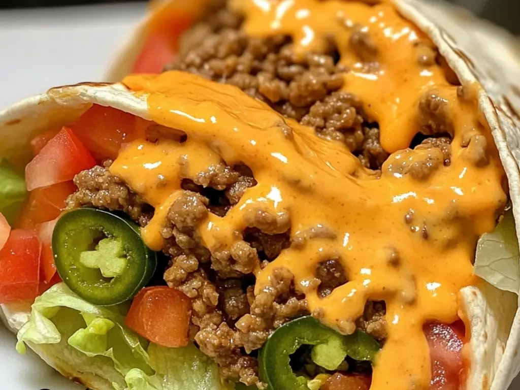 Nacho Cheese Beef Wrap