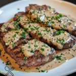 Steak mit Knoblauchcremesauce perfekt zubereiten.