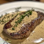 Französisches Pfeffersteak mit Cognac-Cremesauce genießen