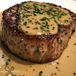 Saftiges Filet Mignon mit Brandy-Pfeffersauce