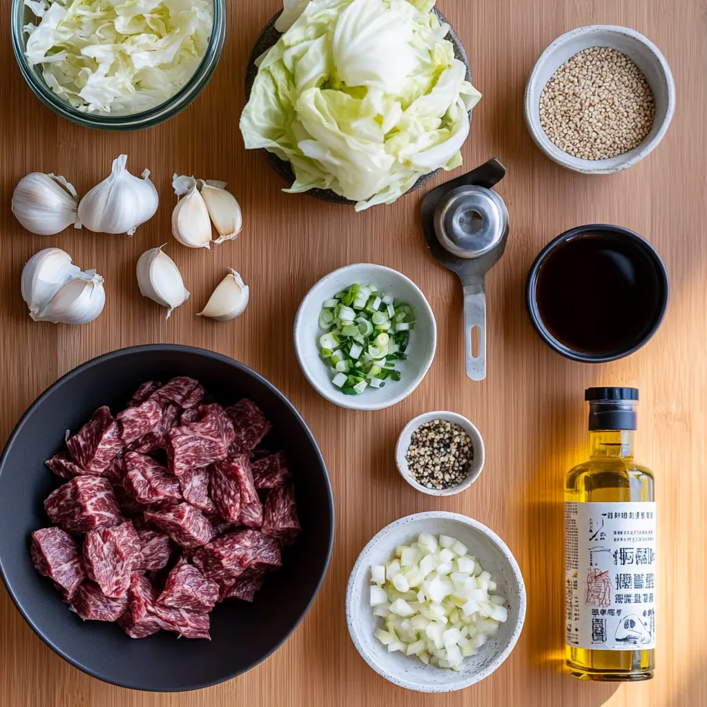 Herzhafter Rindfleisch- und Kohl-Wok für jeden Tag.